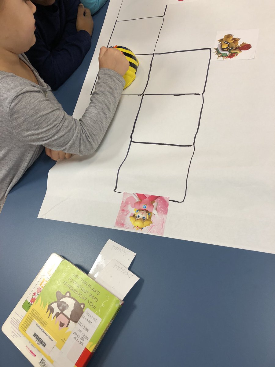 BeachLMS13's tweet photo. K Ss learning to Code Bee Bots in the library. Save princess peach! @BrookwoodElemen #vblms https://t.co/vaGHFGeGcI