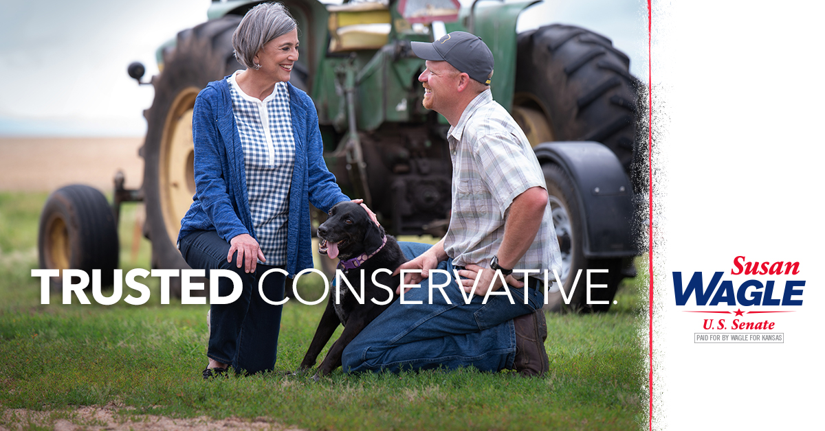 WagleforKansas's tweet photo. Republicans need a candidate for #kssen who can win the general election. I’m the #trustedconservative who has a proven record delivering on issues we care about. Help me keep Kansas red in 2020 by making a small donation. https://t.co/YUoPBLommA https://t.co/68UyeTV0kF