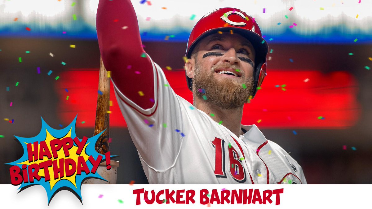 Reds's tweet photo. Happy 29th birthday to Gold Glove catcher Tucker Barnhart! 🙌 https://t.co/xjwXs4sW3b