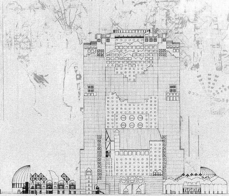 Some more models & drawings of Hiroshi Hara’s highrise masterpiece, the Umeda Sky Building in Osaka, 1988-93, last image with my reflection in it 