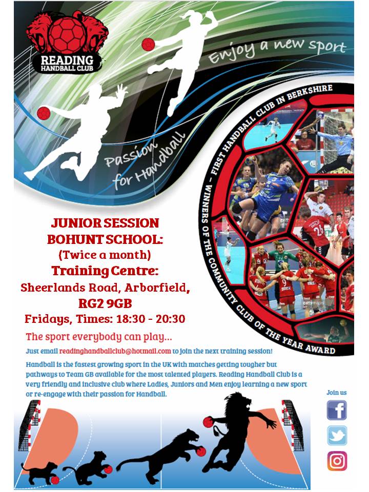 Training restarts on Friday for U16-READING Club  at Bohunt School 18h30-20h30.