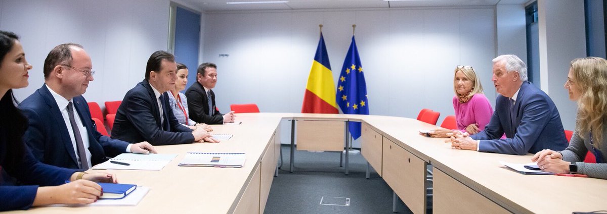 LudovicOrbanRO's tweet photo. I agreed with #Brexit EU chief negotiator @MichelBarnier that the future partnership with #UK needs to be ambitious and balanced and take into account aspects beyond the commercial &amp; economic framework. Protection of citizens rights remains at the top of our agenda. https://t.co/fGY0QqngYZ