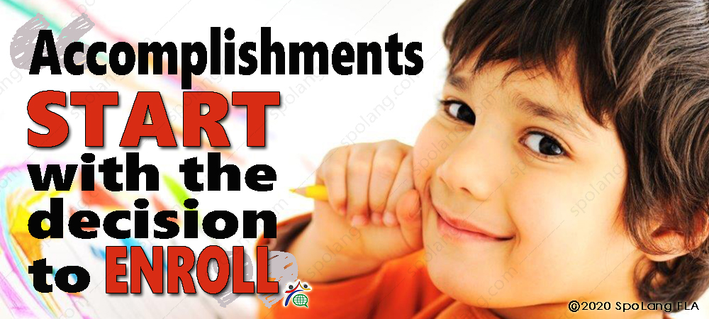 Children who have learned a second language earn higher SAT scores. One study showed that by the fifth year of an immersion program, students outperform all comparison groups and remain high academic achievers throughout their schooling. spolang.com #Spokane #SpoLang