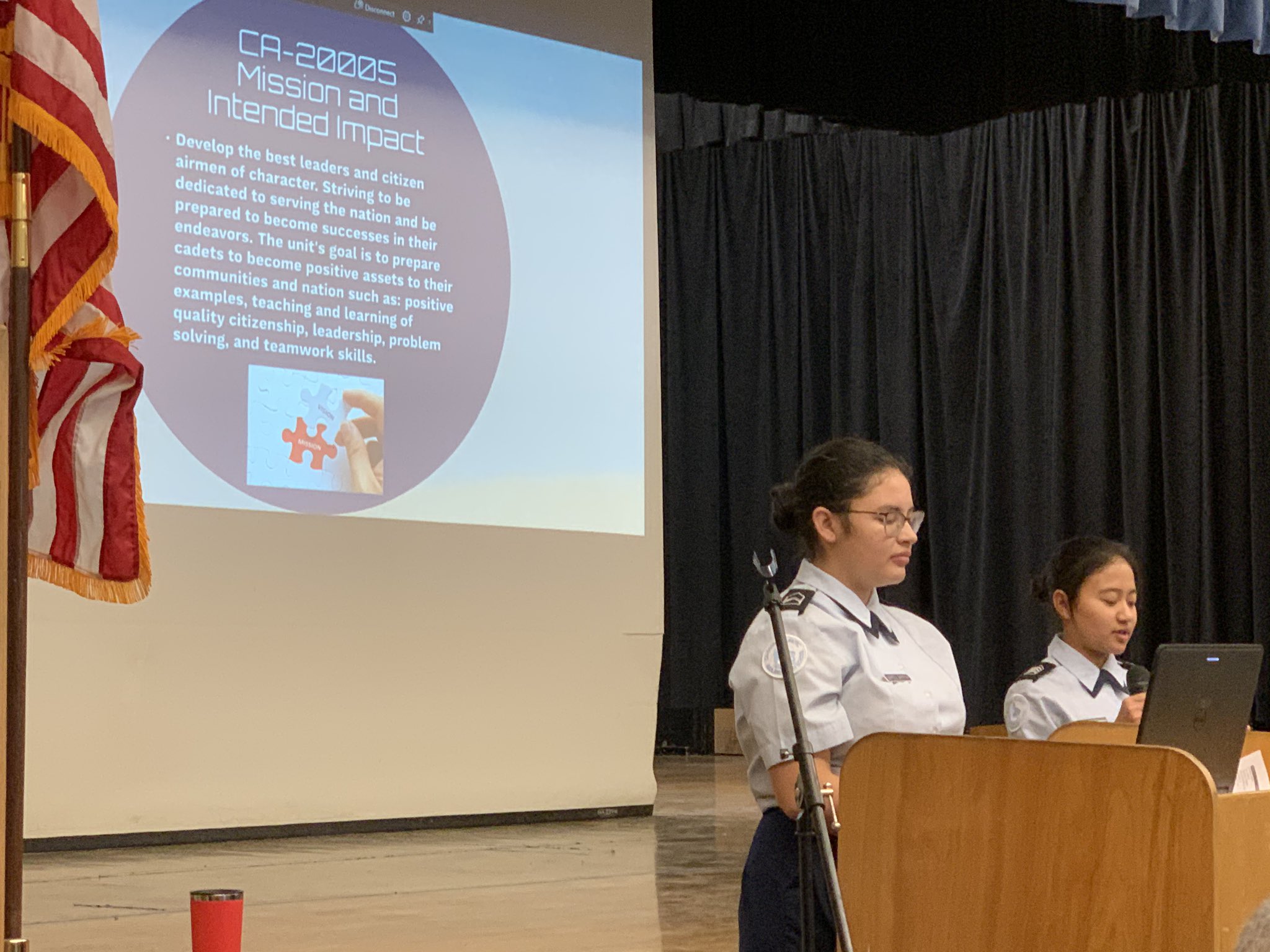 Redlands High School on Twitter "AFJROTC presents their goals and