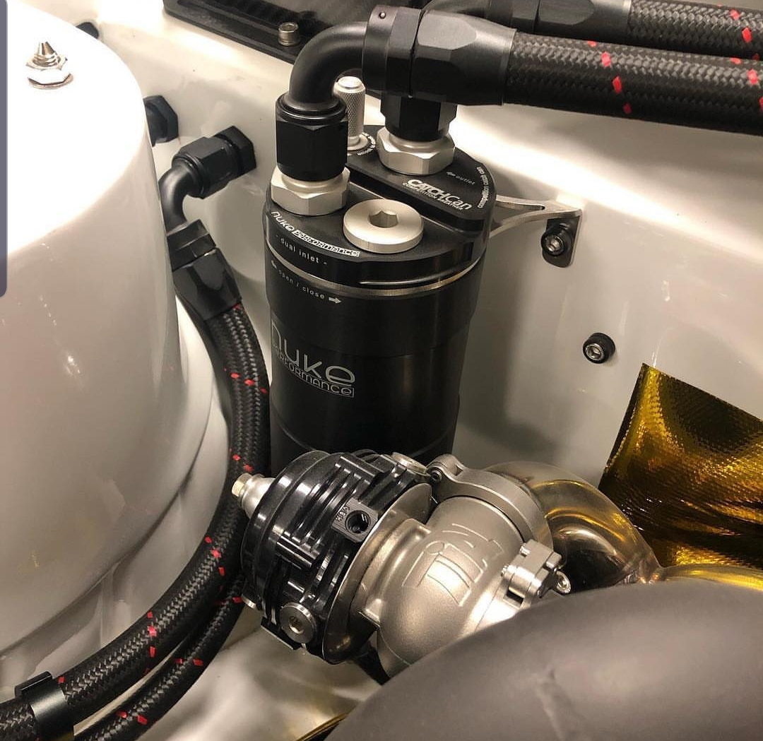 Nuke Performance Oil Catch Can, so beautiful in @vwrallye Golf SEMA Build.

#catchcan #breather #catchcans #catchtank #catchtanks #oilcatchcan #oilcatch #oilbreather #drysump #oilcatcher #nukeperformance  #streetracing #audituning #tuningparts  #horsepower #burnout #golf #r32