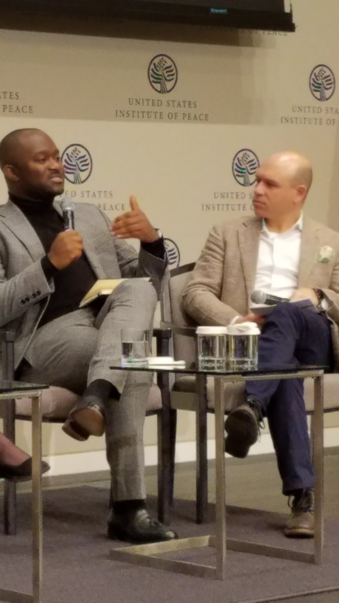 resilienceworks's tweet photo. At the heart of violent extremism is political exclusion.  If you fix elections and politics you will elect  new leaders who can deliver the dividends of democracy.  Samson Itodo on the #PoliticsofFragility @USIP @NDI @YIAGA https://t.co/cv7jqEBbjd