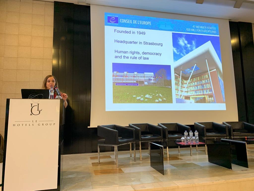 PROS4_coe's tweet photo. #PROS4+ , #NFPT_CZE, Ilknur Yuksek, Project Manager โCoE and EC cooperate to promote the good standards of @coe #StDenisConvention , #safety, #security, #service at football matches & other sports events. #Czechia ratified the Convention thus commits to implement its principlesโ https://t.co/RK3yurCB17