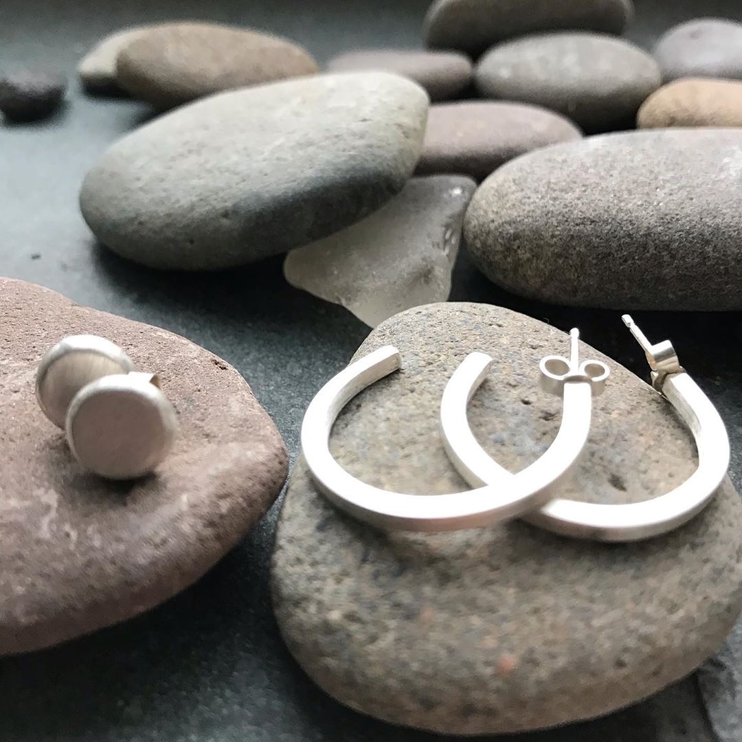 Made in Hexham ❤ Eco-silver earrings by Louisa Jackson Range available from Matthias Winter on Hallstile Bank 
#indyhexham #hexham #designermakers #reuserecycle #northeastcreatives #ecojewellery #ethicalshopping