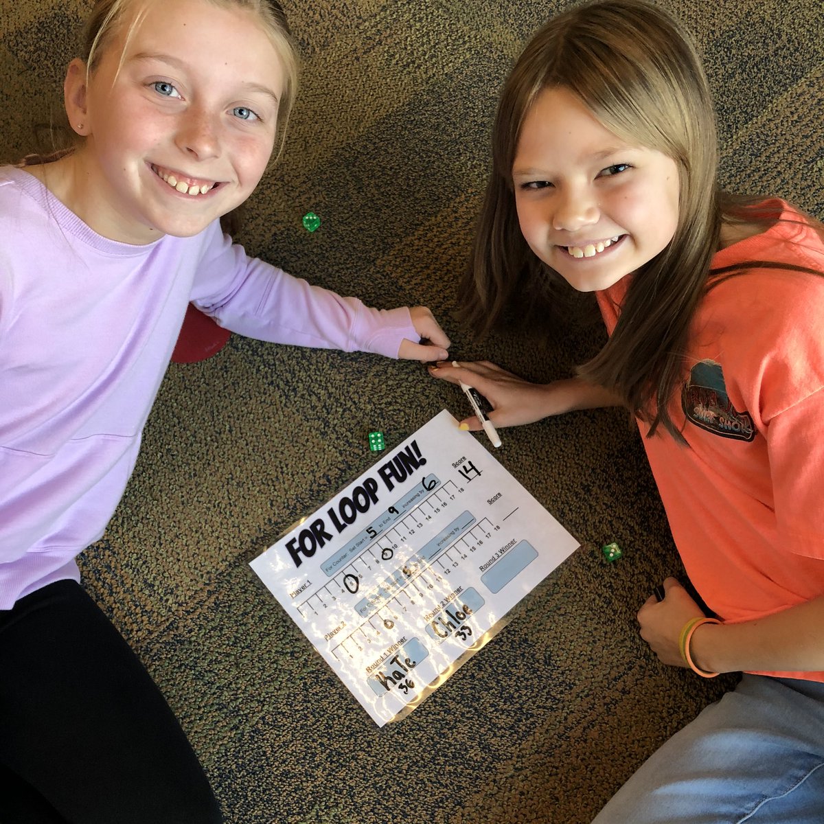 WysongWolves's tweet image. Who says For Loops are hard.  Not these Wolves!  #girlscancode #CSforAll #lpscompsci