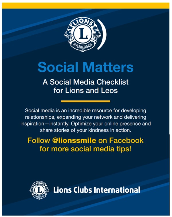 Some helpful guidelines about which social media to use for a variety of different goals. This is courtesy of <a href="/Lions_SMiLE/">SMiLE</a>, social media help from <a href="/LionsClubs/">Lions International</a>. Lions Club Social Media Officers may like to follow this page for further assistance.