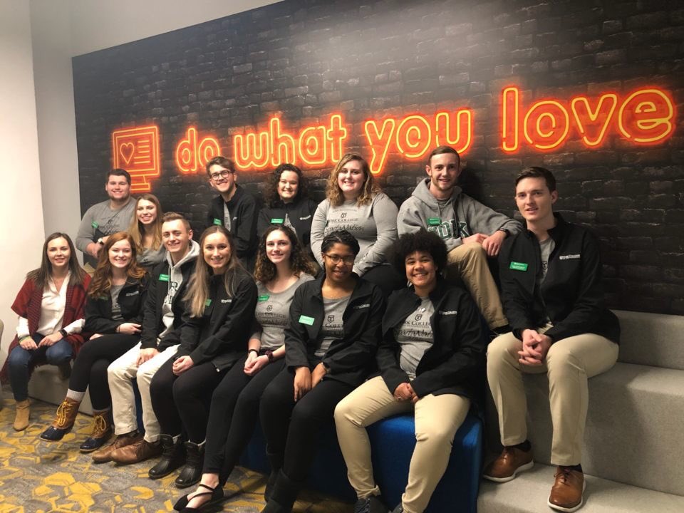 sar_rawrrr's tweet image. “Do what you love” ... Thank you Katie Spadaro ‘14 &amp;amp; @PeopleDoc_Inc for an incredible tour and info session this morning! #SpartaNation #YCPRoadcrew