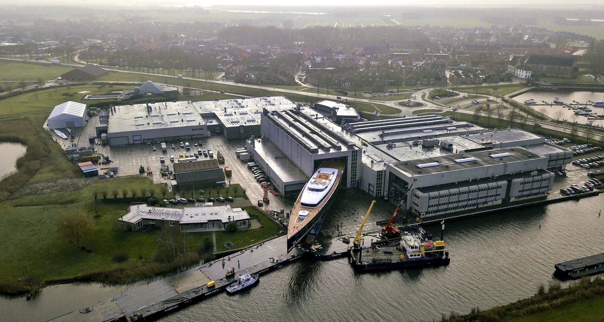 Royal_Huisman's tweet photo. SEA EAGLE II at Royal Huisman in Vollenhove, The Netherlands. Additional photos and more info at https://t.co/ERRr3395MX
.
ROYAL HUISMAN - THE SPIRIT OF INDIVIDUALITY
.
#worldslargestaluminiumsailingyacht #dykstranavalarchitects #markwhiteleydesign #project400 #royalhuisman https://t.co/FyaL7Qept9
