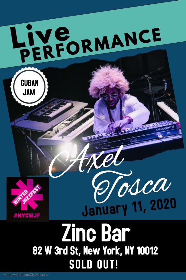 I am SO proud to tell you...
MY WINTER JAZZFEST SHOW IS SOLD OUT!!! 
I hope you got tickets! 
I'm gonna burn the stage! 
🔥🎶🎹🔥#cubanjam