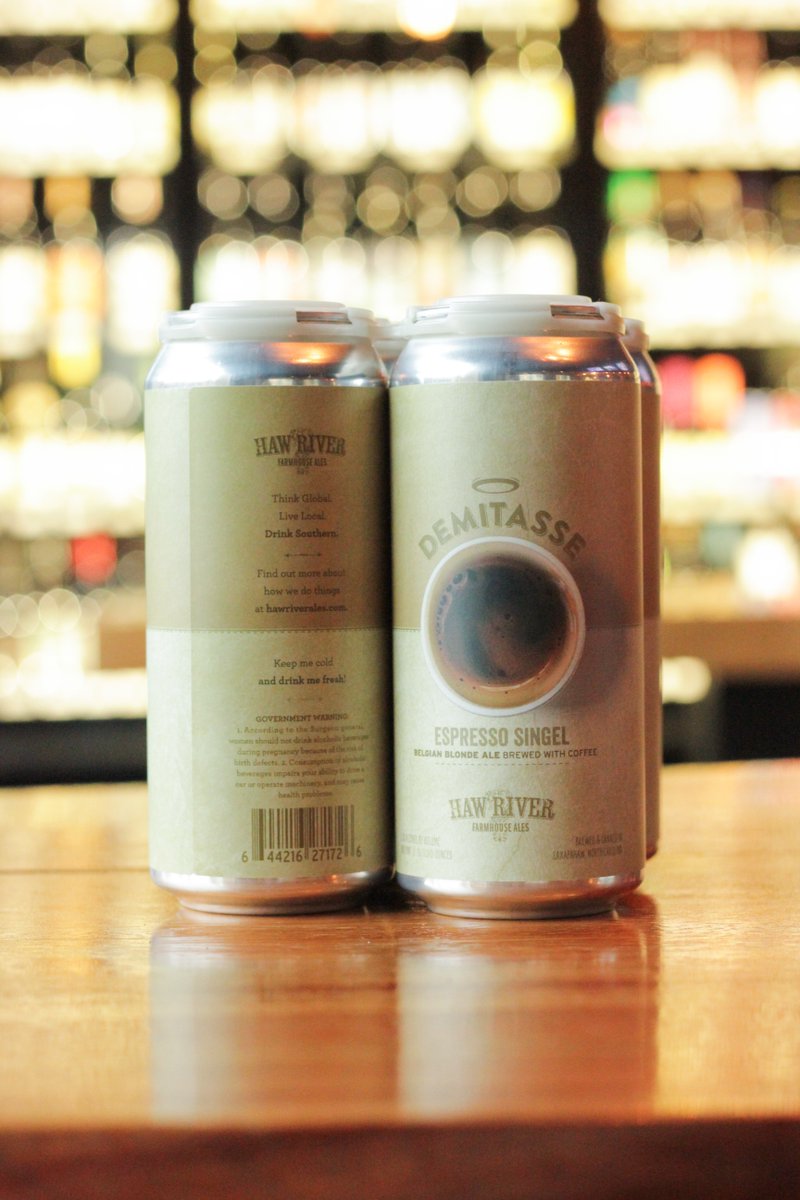 The Northern Spy (@northernspync) on Twitter photo Haven't tried <a href="/HawRiverAles/">Haw River Farmhouse</a>' Demitasse yet? You need to. This blonde ale is brewed with and has the most delicious (yet subtle) taste of coffee...which technically means it could pass as your afternoon caffeine boost. Just sayin'. ☕🍻 Haven't tried <a href="/HawRiverAles/">Haw River Farmhouse</a>' Demitasse yet? You need to. This blonde ale is brewed with and has the most delicious (yet subtle) taste of coffee...which technically means it could pass as your afternoon caffeine boost. Just sayin'. ☕🍻