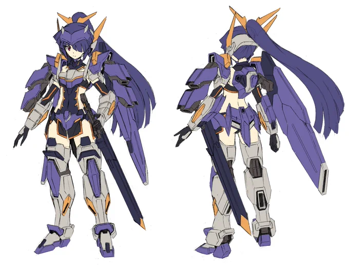 うちの子メカ少女。
ベーシックな感じにまとめてみました。 