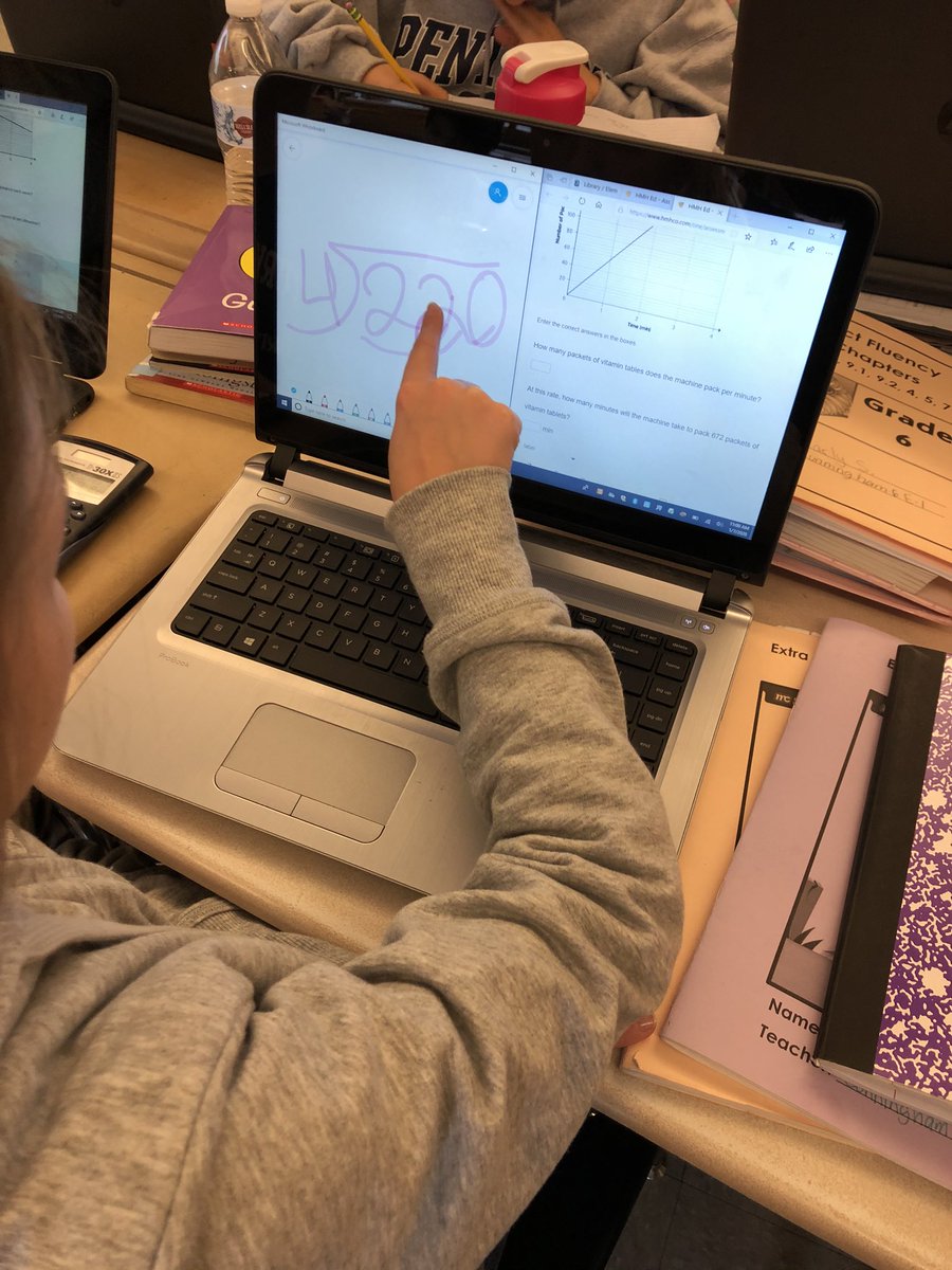 KateCarrollCB's tweet photo. Thanks @CBmlechniak @voorheesQUEST for the #edyourfriend ideas from our chapter study yesterday! Using digital inking to work on our assignments with @CB_salicea 
#kutzcougarpride https://t.co/4S6jXT0UgQ