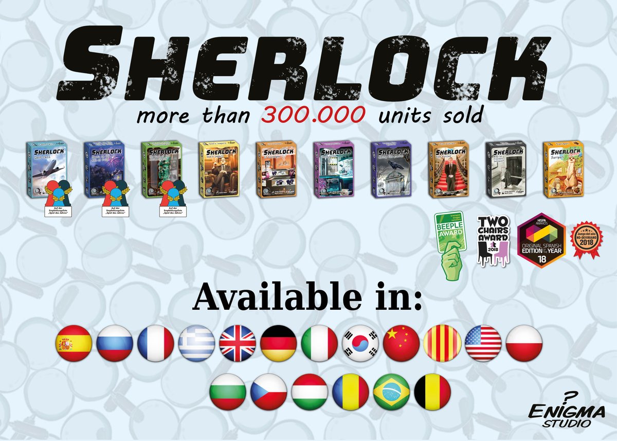 ¡Buscamos casos para la serie Sherlock de Q System!
Si ya has probado el formato Q System, sabrás de lo que estamos hablando. Si aún no lo has jugado, ¿a qué esperas? 

gdmgames.com/concurso-sherl…