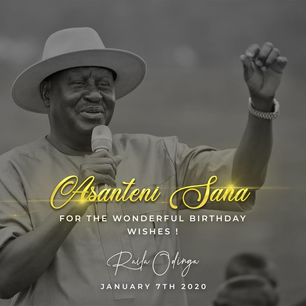 RailaOdinga's tweet photo. Asanteni Sana for the Wonderful Birthday Wishes! https://t.co/DOzKmM7aJ5