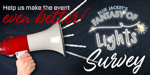 BlueJacketInc's tweet image. Blue Jacket and Fantasy of Lights is thankful to be a part of your Christmas tradition, but could you help us make the experience even better? Please take the survey for VIP opportunities next year.
Take survey here👉surveymonkey.com/r/bluejacketFoL