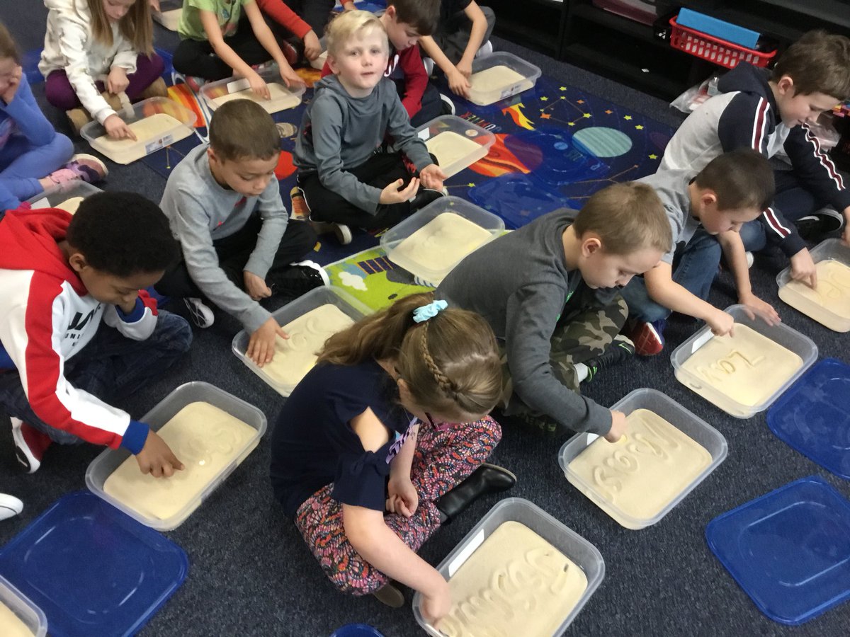 MissA_OES's tweet photo. We were so excited for our new sand to use for Phonics First and we did a great job following directions! https://t.co/wZjvrOQCEj