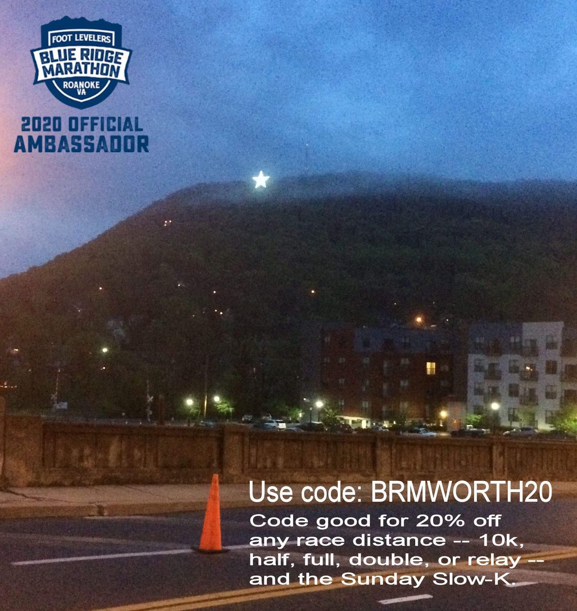 wortholomew's tweet photo. Got myself a ⭐️ for my birthday.
#Marathon8, thy name is #BlueRidgeMarathon.
Join me & save 20% off any distance w/code BRMWORTH20.
https://t.co/tovmujRl93
#RunBlueRidge #BRM26pt2 @RunBlueRidge #Fitness #teamnuun #HSHive #KeepItTight #SquirrelsNutButter #RunChat #RaceDiscount https://t.co/PlrezACTdU