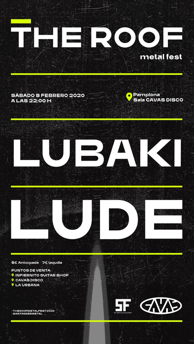 Comenzamos 2020 reventando la Sala Cavas Disco de Pamplona junto a Lubaki el sábado 8 de febrero.
Os esperamos a las 22:00h.