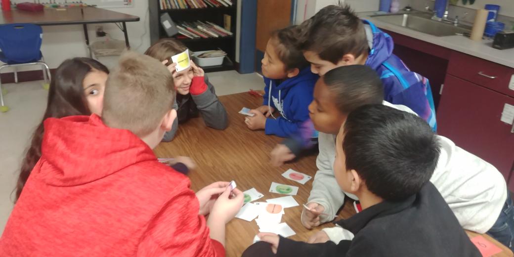Having fun with a classroom expectations headbands. Great way to review after a break!