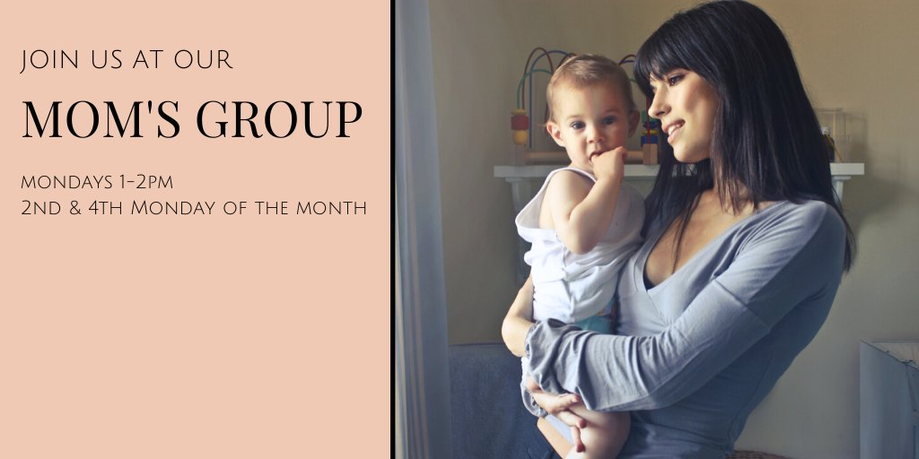 Join us at the Center for a fun, welcoming environment where we talk about the joys and struggles of being a mom! #momsgroup