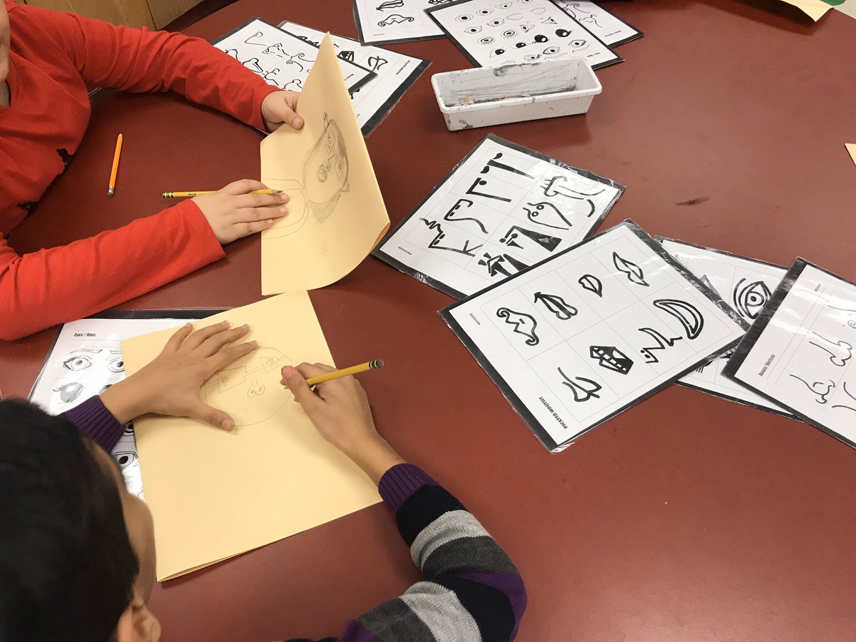 ARTSCameronES's tweet photo. 4th grade @CameronElem practicing drawing facial features for their upcoming project. https://t.co/vicf8dj9pf