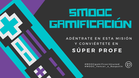 ¿Quieres convertirte en SÚPER PROFE? Si la respuesta es sí, ¡corre! Apúntate en este SMOOC sobre gamificación que hemos creado. Disponible a partir del 8 de enero.  canvas.instructure.com/enroll/E4XHTF #EVP_UNED #MOOC_Vencer_a_Rasputín #MOOCgamificaciónuned