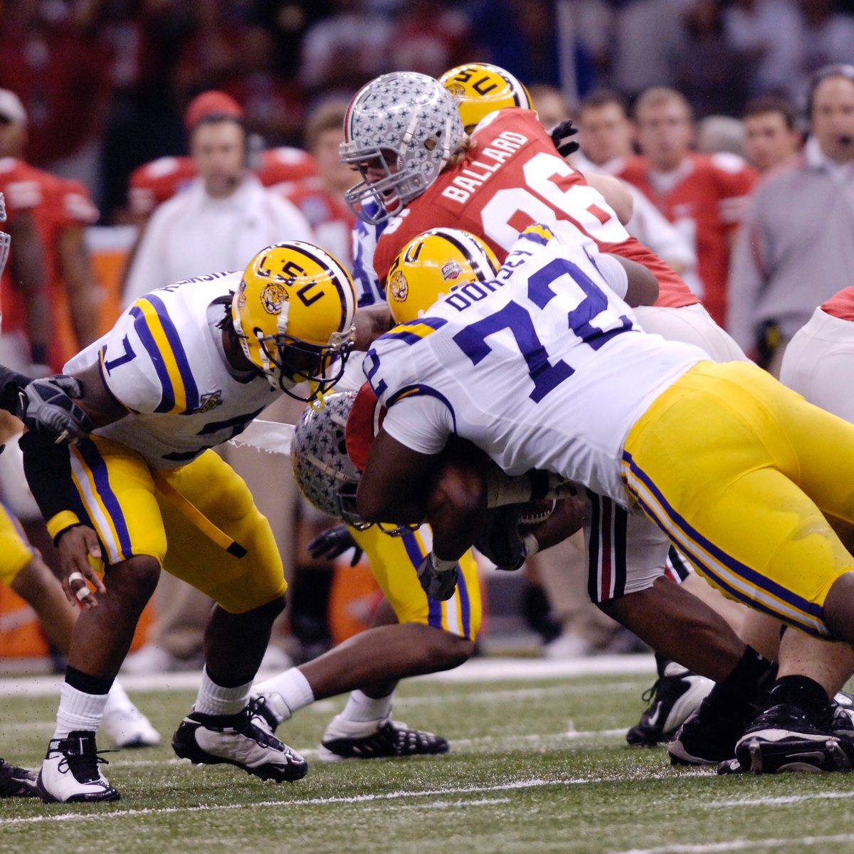 LSUfootball's tweet photo. Twelve Years Ago Today 

#LSU beat Ohio State to win its third #NationalChampionship https://t.co/Uy2ioGnGFZ