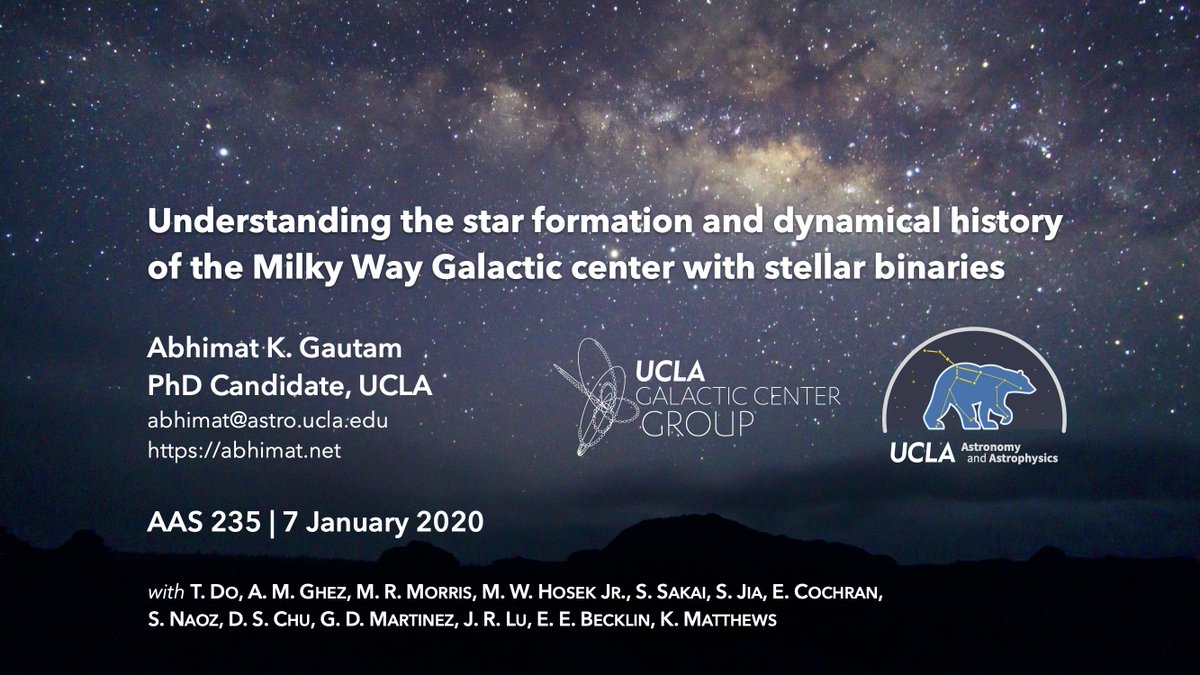 Come check out my talk about my thesis at #AAS235, later this morning! Session 336, 10 am in Ballroom C! It’ll be stellar ✨💫

(also featuring the new stellar bruin logo I drew for our department! 🐻)
