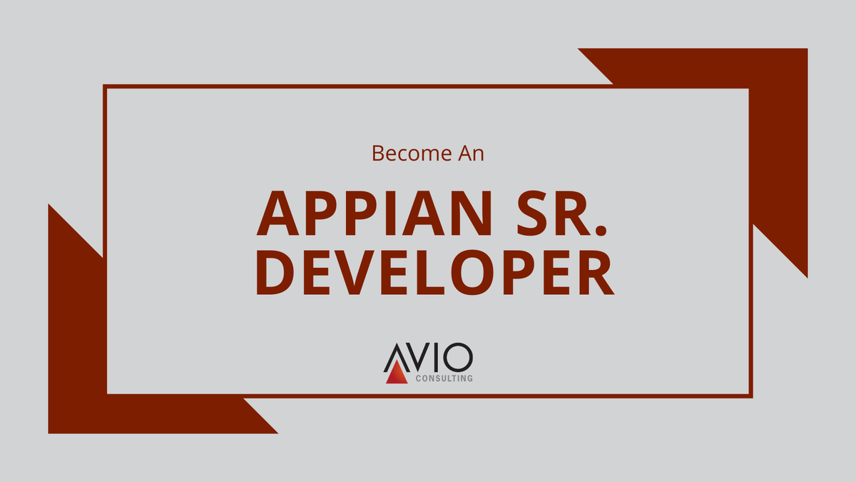 avioconsulting's tweet image. New Year, new you? Join our team in 2020 as an Appian Sr. Developer! Check out the job description and apply online or contact careers@avioconsulting.com ✍️ bit.ly/2MXhahH

#JobsInDallas #WorkingAtAVIO