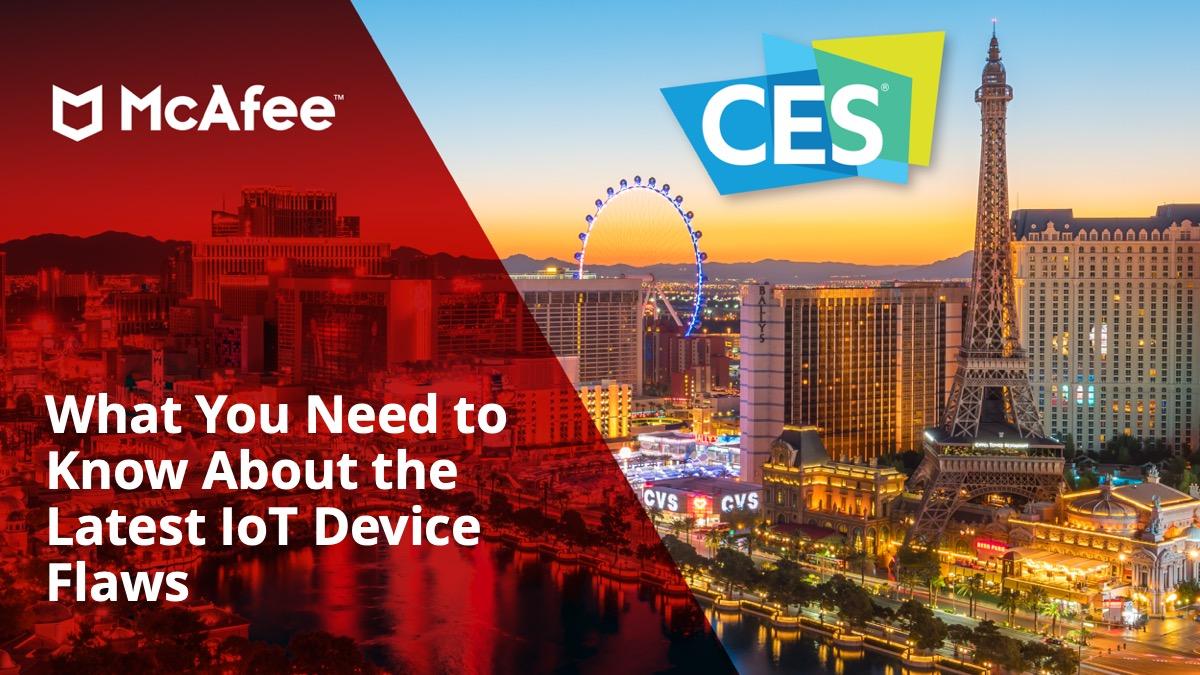 McAfee's tweet image. From #CES2020! The McAfee ATR team announces the discovery of security flaws in a connected garage door and smart ring. Here’s what you need to know. mcafee.ly/2sUX0gW

#McAfeeAtCES