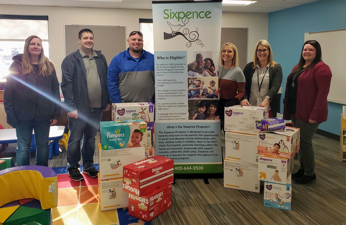 NorfolkPublic's tweet photo. Our Sixpence 52 Weeks of Diapers kick-off success! Week 1 was sponsored by QHA Commercial Cleaning. Thank you for your support of our program!  #npspanthers https://t.co/3DzjiOOR71