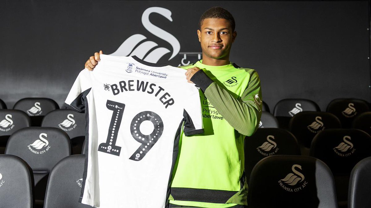 RhianBrewster9's tweet photo. Thankful to both teams and managers for making this happen. Looking forward to joining up with the team now for a big derby!! #JackArmy @SwansOfficial https://t.co/eY9067C0yG