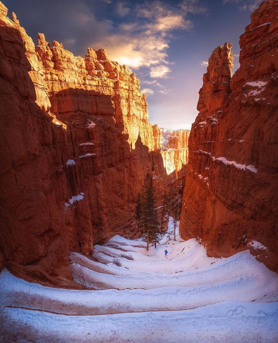 Discovery's tweet photo. “There is something so beautiful about a desert landscape covered in snow.”  #Utah

📸 + caption by Ben Strauss https://t.co/iRMnFpsEgL