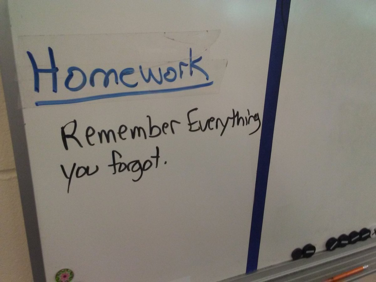 First day back to school after break...