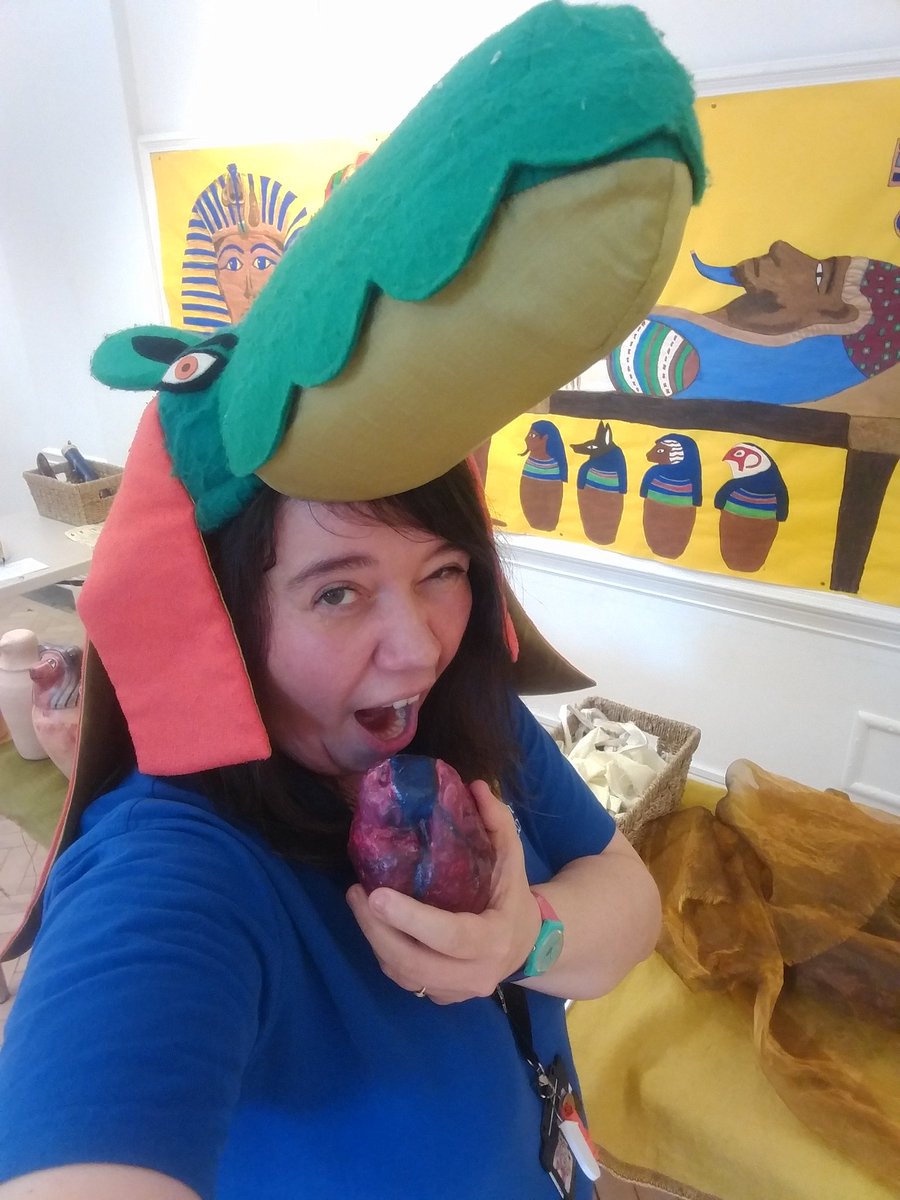 Aaannnnnnnnnnd we're BACK! Welcome to 2020 @BM_AG where Ammit regularly gobbles heavy hearts for tea! #Mummification #AncientEgypt  #KeyStageTwo #Education