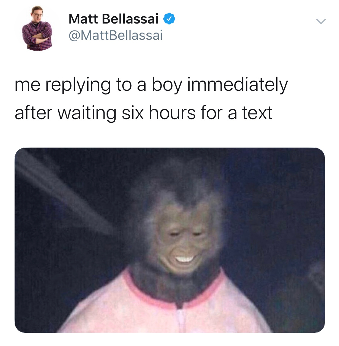 privatepartsun's tweet photo. I'M PLAYING IT COOL SHUT UP 👅credit @mattbellassai follow him! #textetiquette #texting #thirstyaf #thirst #crush #boycrush https://t.co/ZxwCG1whME