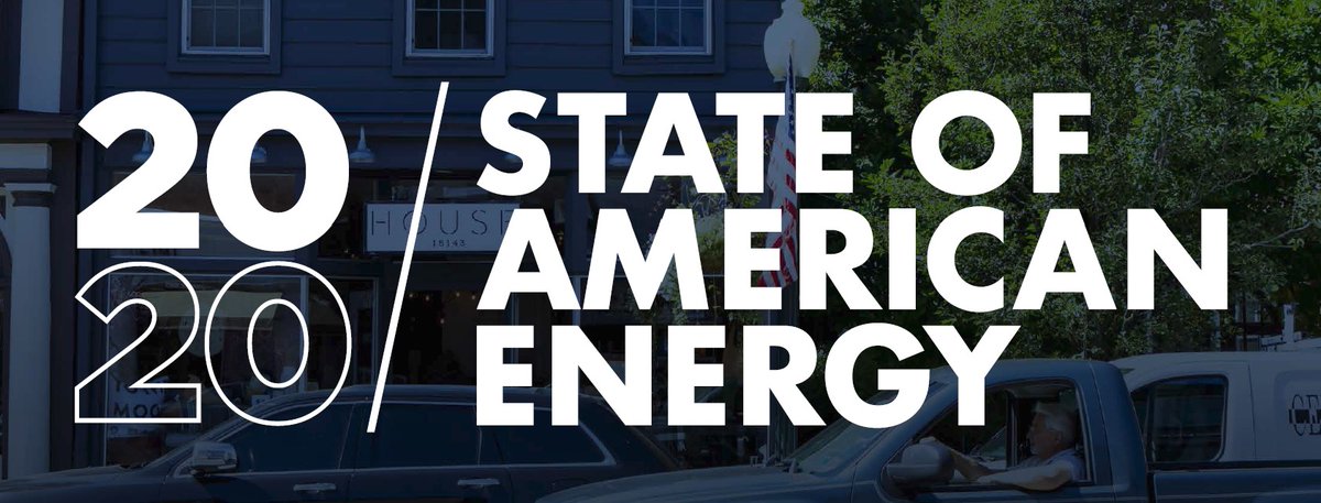 APIenergy's tweet photo. Happening NOW! State of American Energy 2020. Watch the livestream to see how America’s natural gas &amp; oil industry is driving progress &amp; tackling big challenges: https://t.co/JbRfDALTTS #SOAE2020 #EnergyForProgress https://t.co/tAsxe0McDs