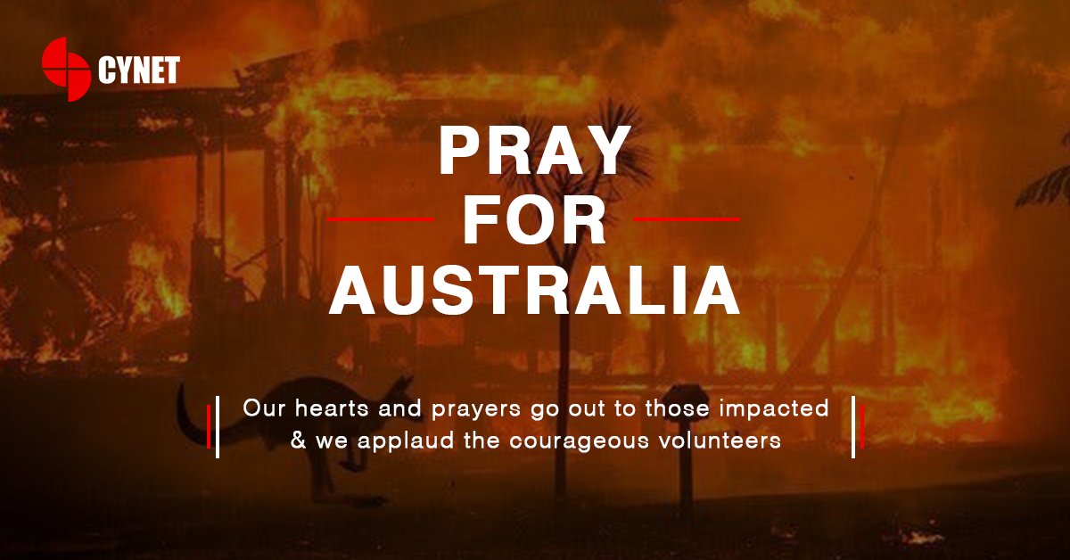 cynetsystems's tweet photo. Our hearts and prayers go out to all those affected by the ravaging #AustralianBushfire. The Cynet family has teamed up together to #donate to @WWF. We upheld our responsibility as humans, now it’s yours. https://t.co/HEMaaEKtOM #AustraliaWildfires #PrayForAustralia #CynetCares https://t.co/eZZBftqAj5