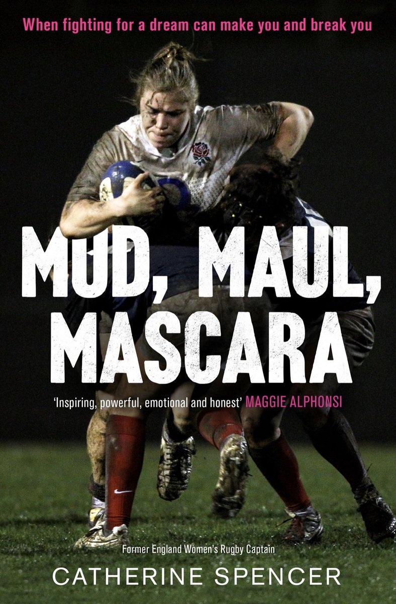 sueanstiss's tweet photo. So excited to be invited to the launch of @CathSpence8’s new book #MudMaulMascara next month. Cath is a former @EnglandRugby Captain who now runs @IWomenUk #thegamechangers 

Pre order her autobiography here https://t.co/VoYH5TIim3 https://t.co/qbvQkrwpMy