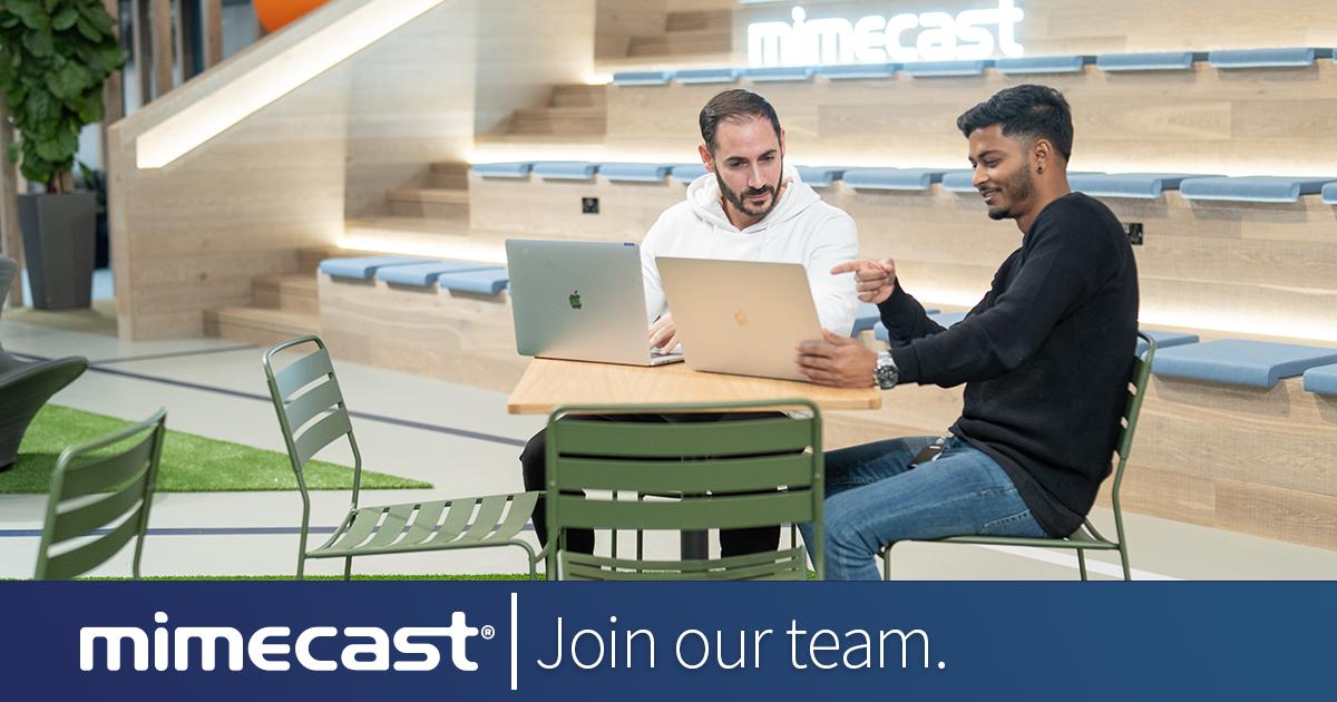 Kate_Danks's tweet photo. Mimecast is looking for a Junior/Mid-Level Web Developer to join our Digital Experience team who are responsible for building, maintaining and designing our 'state of the art' online marketing digital estates and website. https://t.co/QeNWMTNcw9 #MimecastWay https://t.co/tKVWZ5tLOO