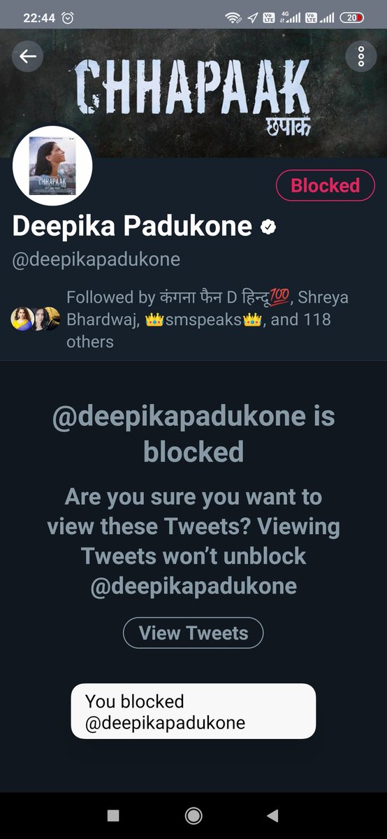 VinayakHarsh7's tweet photo. We if all Hindus stand united against these anti nationals they will beg before us.

#BoycottChhapaak https://t.co/g80k2qvVRU