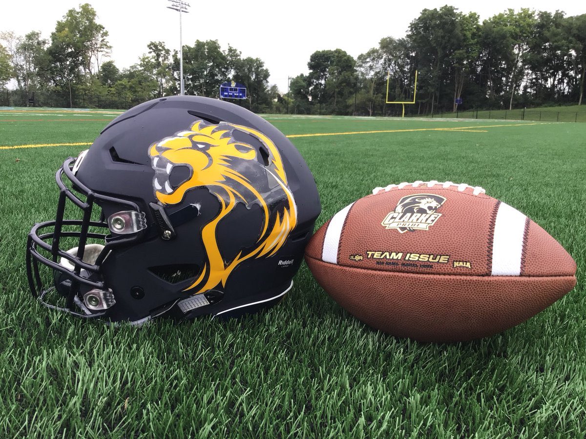 Daek47_'s tweet photo. Beyond Blessed To Receive An Offer From Clarke University 🦁‼️@CoachAHicks @CoachMRegalado @FPCFootball Thank You God 🙏🏽 https://t.co/EbEgJ1n3Hi