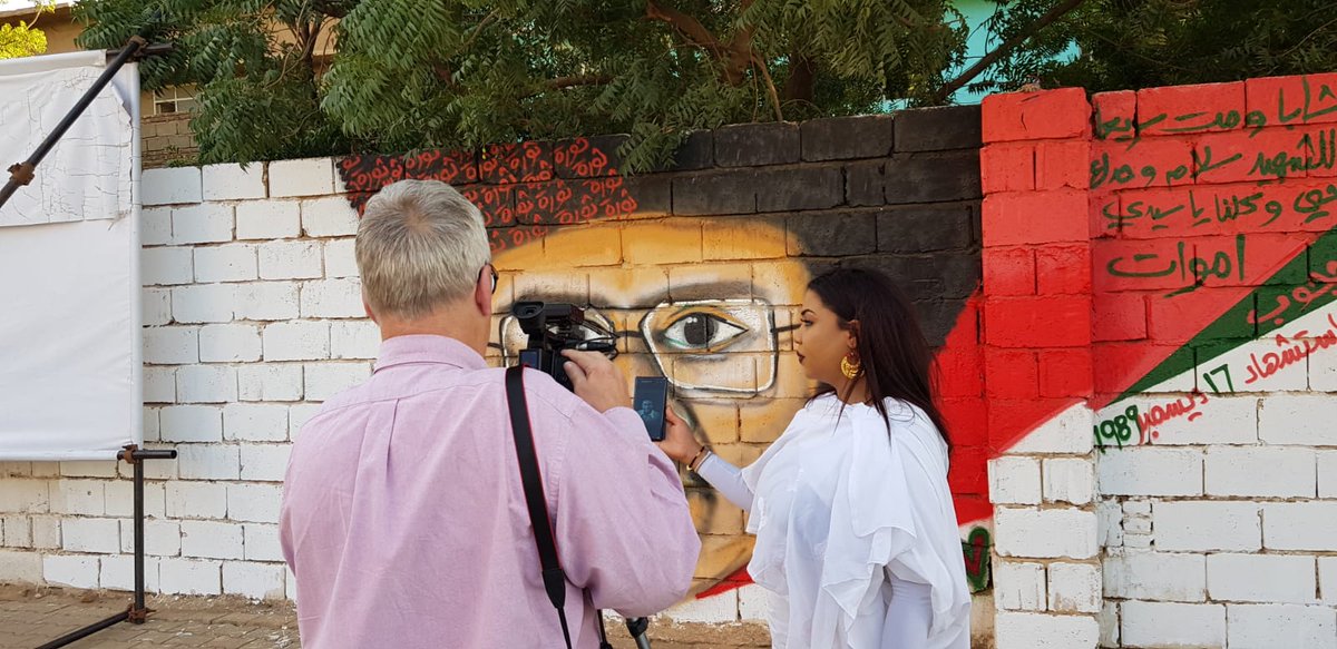 Filming #Artist Assil Diab in #khartoum #Sudan today