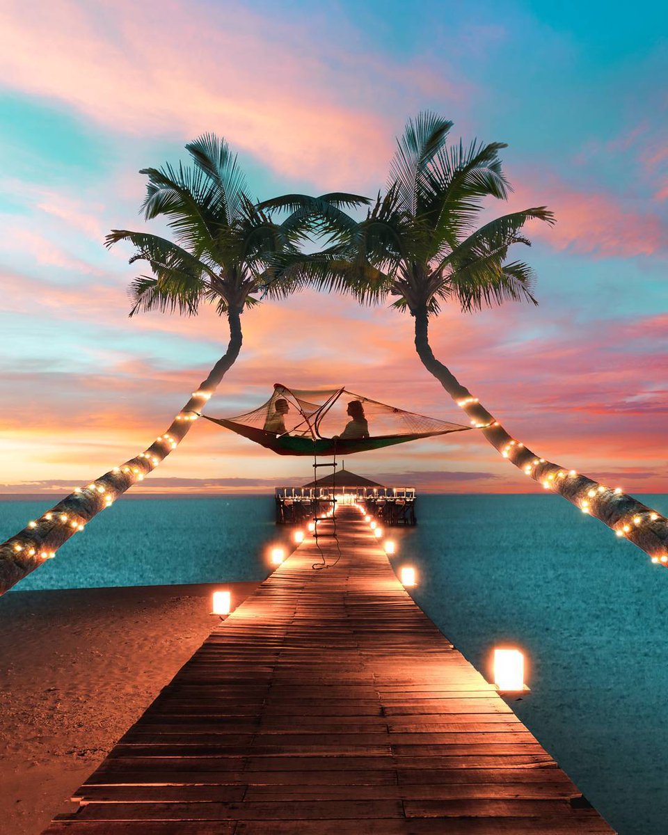 EpicureansLife's tweet photo. Based in Tioman Island , Malaysia, this place is one of the best I’ve ever seen! 🇲🇾 Imagine you with your soulmate, sitting in the air between two palm trees with a drink in your hand and the sky above you, the dream date! 🌴😍 TAG someone you'd like to be there with!

Cheers https://t.co/J5iPikBFb6