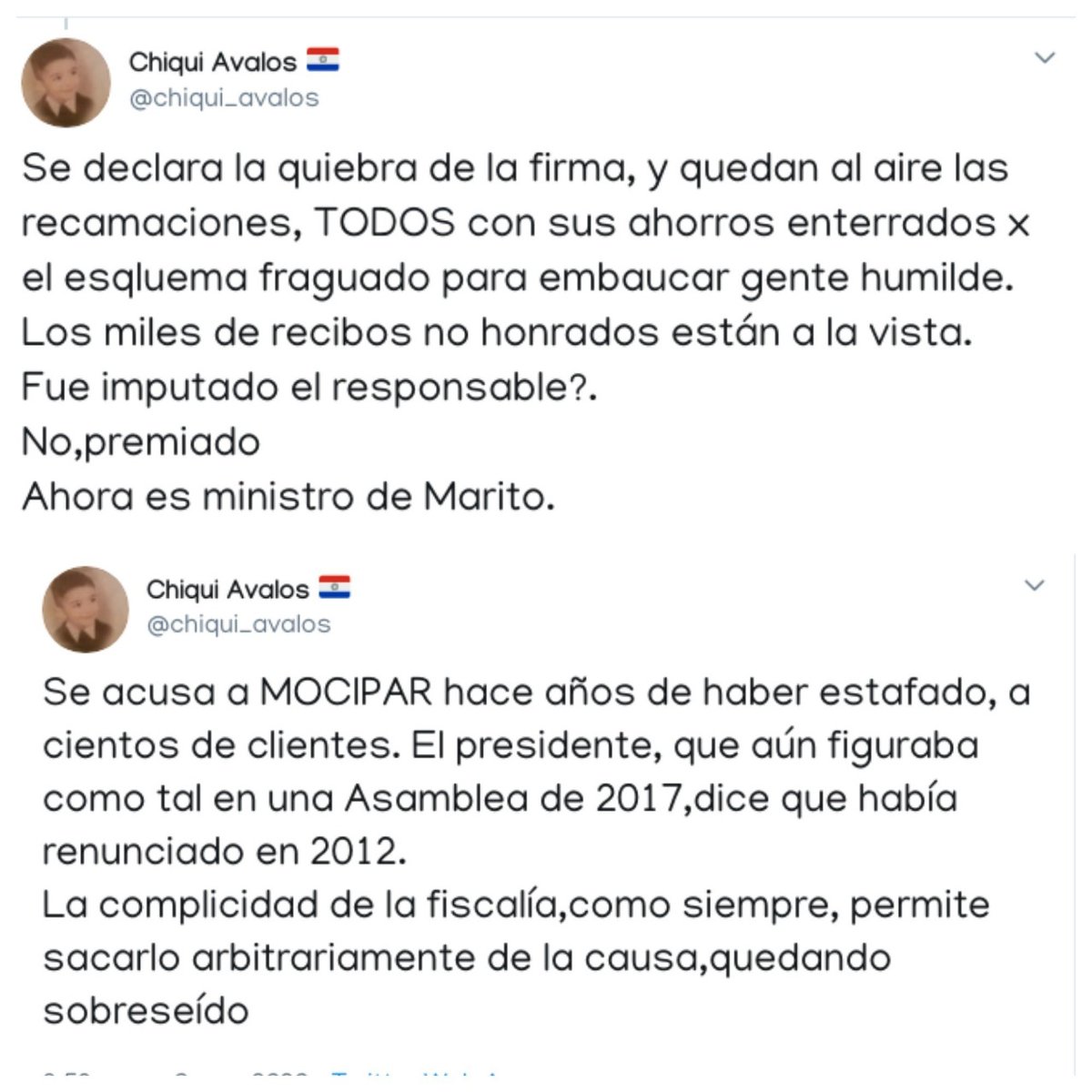 TeleShowTV's tweet photo. Chiqui Avalos
Comentó sobre el caso Mocipar 🧐 https://t.co/i73EC8geeX