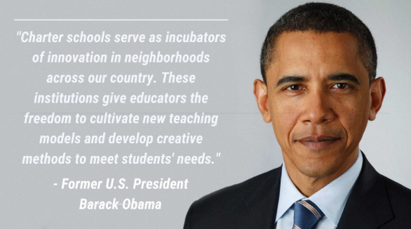 AllianceCRPS's tweet photo. Let’s begin our year with a few inspirational words from former U.S. President Barack Obama about the work our charter schools accomplish. @BarackObama
#charterswork
#LAcharterswork https://t.co/x6WO58mXGh